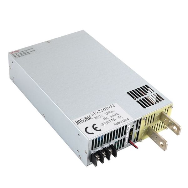 Fonte de alimentação 2500W 72V 0-72V Potência ajustável 72VDC AC-DC 0-5V Controle de sinal analógico SE-2500-72 Transformador de energia 72V 34 5A205S