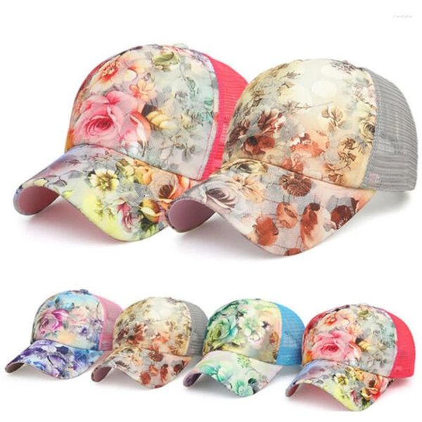 Bola bonés mulheres moda chapéus linda flor senhora boné de beisebol feminino chapéu snapback rua casual