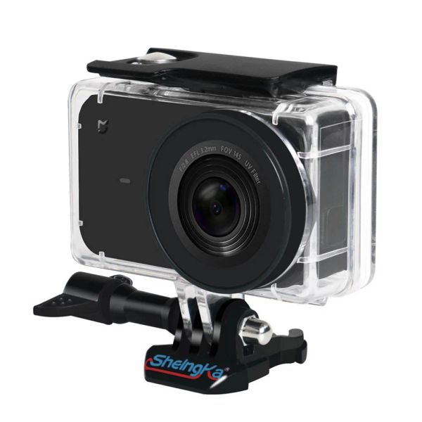 Fotocamere Gosear Custodia protettiva impermeabile Custodia a conchiglia per Xiaomi Xiao Mi Mijia 4K Action Camera Diving Surf Fotografia subacquea