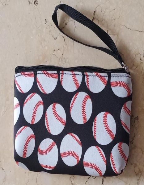 2021 neue Outdoor-Taschen Baseball Softball Canvas Münzgeldbörse Reise-Make-up-Tasche5174483