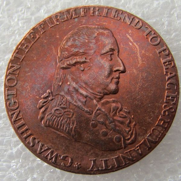 1795 Washington Grate Half Penny Copy Coin Promoção Fábrica barata bons acessórios para casa Coins224K