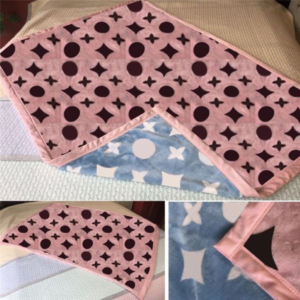 Trendy Tasarımcı Çift Renkli Battaniyeler Klasik Baskılı Battaniye Ev Çekim Ofis Şal Dekorasyonu 100 140cm 150 200cm2444