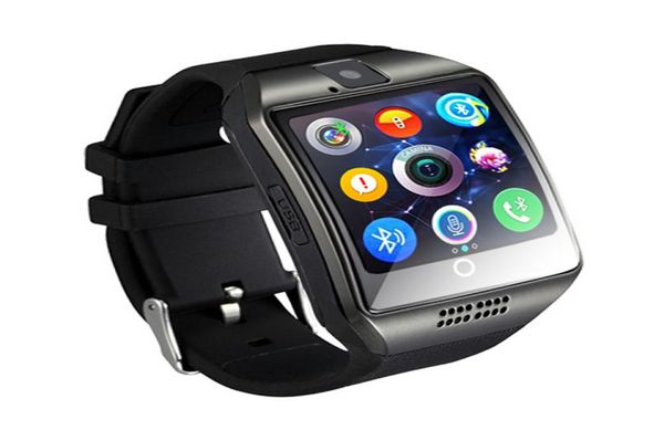 Q18 Smartwatch Bluetooth-Uhren DZ09 Armbanduhr mit Kamera TF SIM-Kartensteckplatz Schrittzähler Anrufannahme mit Box für Android IOS iPho3753049