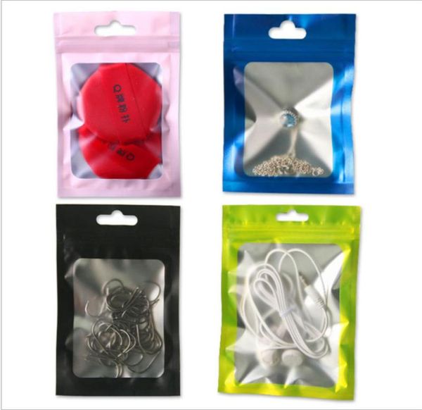 Plastik OPP Çanta Cep Telefonu Accessorie Fermuar Mylar Zip Kilidi Akıllı Telefon Kılıfı için Küçük Paket Çantası USB Kablo Pil Şarj Cihazı Reta7334479