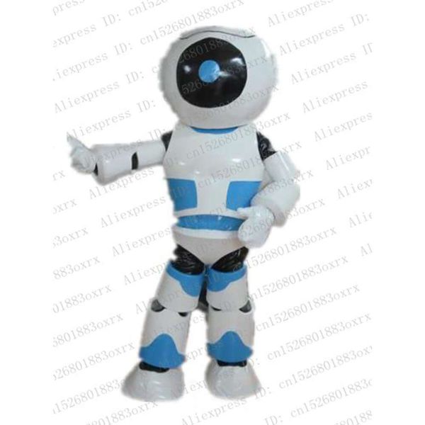 Trajes da mascote robô branco autômato adulto personagem dos desenhos animados roupa adorável annabelle traje vestido como mascote zx1072