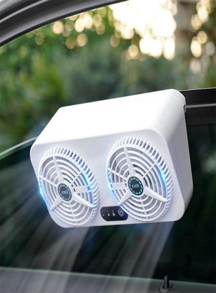 Auto Ventilator 2 Lüfter Abluftventilator Universal Auto Kühler USB Fahrzeug Fenster Windschutzscheibe Lüfter Luftreiniger Beseitigen Geruch7472792