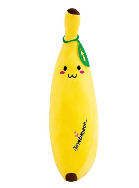 30cm75cm Spaß kreative Cartoon Banane Plüsch weiches Kissen Sofakissen Baby niedliche Stoffpuppe Kinder Obst Spielzeug Kinder Geschenk LA2496968745