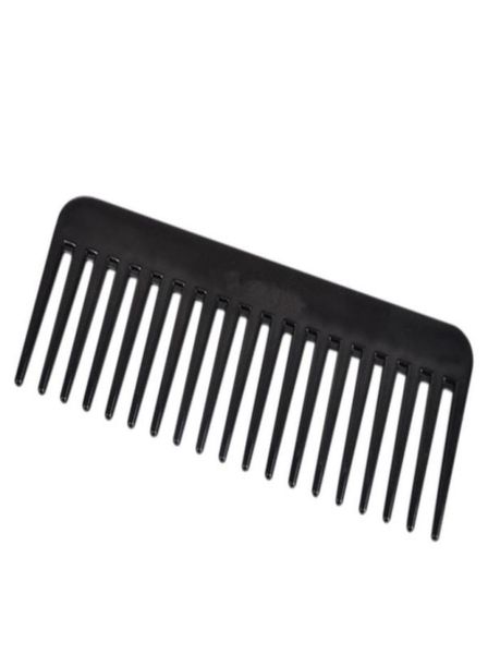 Intero 1 pz 19 denti pettine resistente al calore grande ampio districante parrucchiere dente nero nuovi strumenti per la cura dei capelli Salon3285353