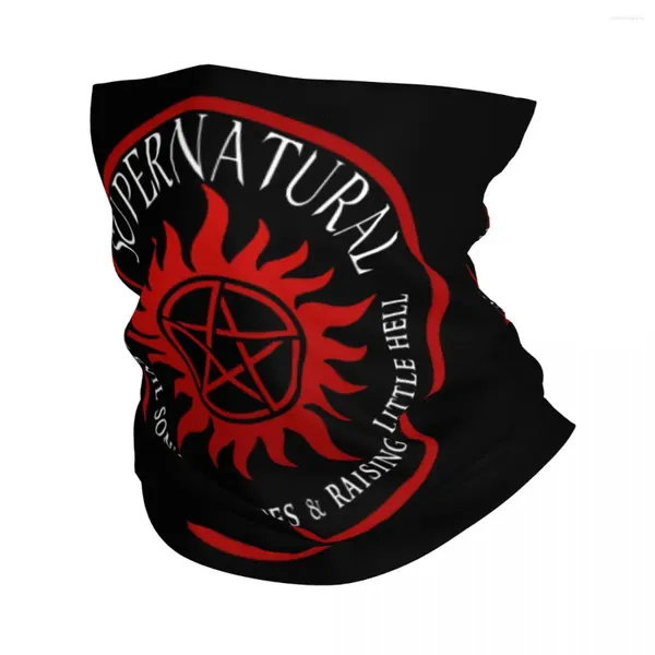 Bandanas Sobrenatural Killing Evil Son Pescoço Gaiter Mulheres Homens UV Rosto Escudo Inverno Bandana Cachecol Para Esqui