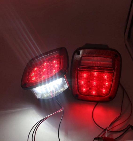 2pcs X Led Luzes Traseiras Para Jeep TJ Wrangler 1997 1998 1999 2000 2001 2002 2003 2004 2005 20061661437