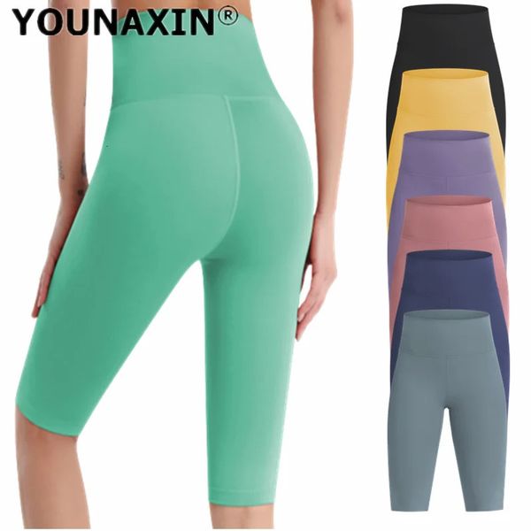 Damen-Basisschicht-Yogahose, hohe Taille, Hüftstrumpfhose, Mädchen, Workout, Training, Fitness, Laufen, Sport-Shorts, schnell trocknend, 240308