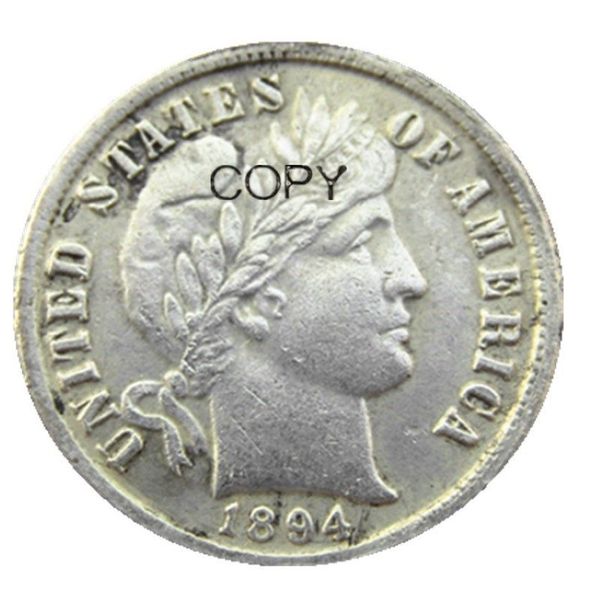 US Barber Dime 1894 P S O Craft versilberte Kopiermünzen, Metallstempelherstellungsfabrik 317t
