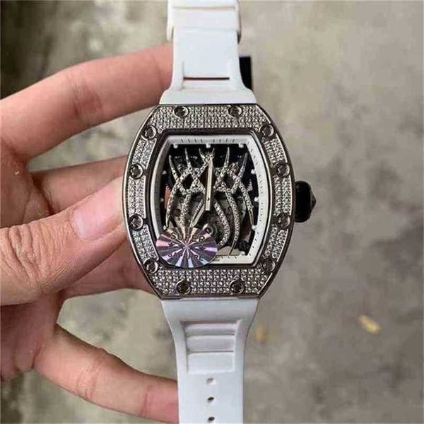 Orologi moderni Orologio Designer Orologio da polso di lusso Richar Milles Business Leisure Diamond Studded Star Spider Orologio meccanico automatico da uomo Atmosferico Fa OYH8