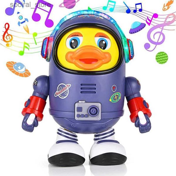 Pistola Giocattoli Baby Duck Giocattolo Musicale Giocattolo interattivo Elettrico con luci e suoni Robot danzante Elementi spaziali per neonati Neonati Regali per bambini L240311