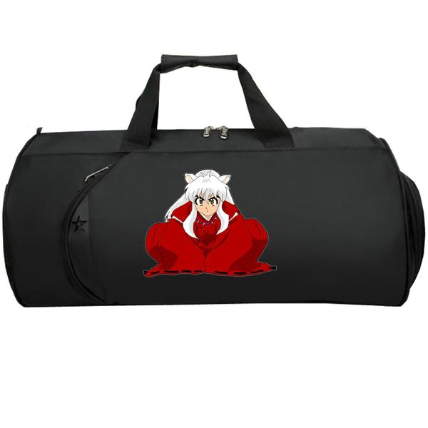 Inuyasha Sling Çanta Seninle Duffle Daha Fazla Kelimeler Karikatür Tote Resim Baskı Omuz Kılıfı Fotoğraf Duffel