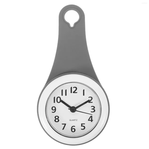 Orologi da parete Orologio da bagno con ventosa Decor Doccia impermeabile Timer digitale per allarme silenzioso Funzionamento in plastica con