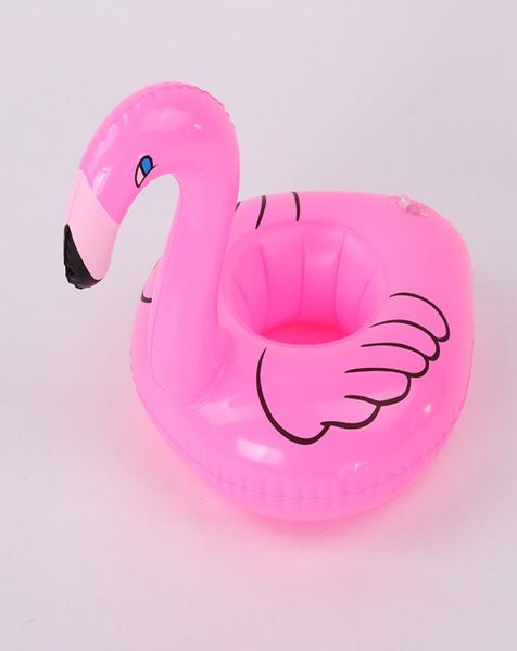 Flamingo Getränkehalter Pool Float aufblasbare schwimmende Schwimmbad Strand Party Kinder Schwimmen Getränkehalter für Telefonbecher LF0728471113