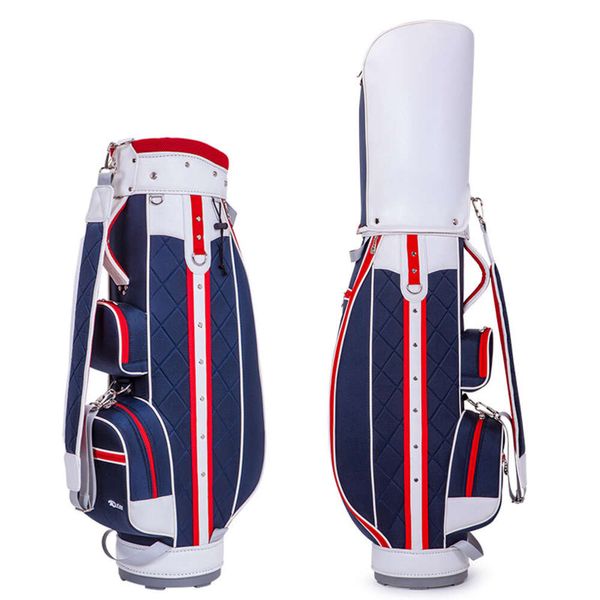 Nuovo nylon standard leggero da golf per uomo e donna con set completo di borsa in pelle PU Mazze da golf di grande capacità e forte praticità