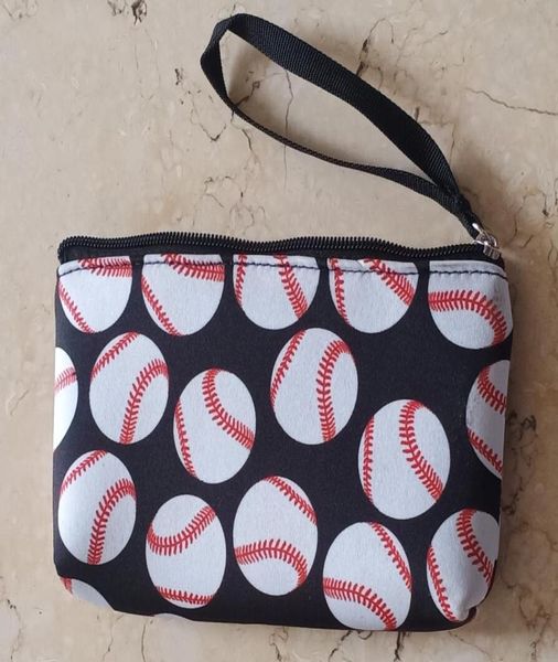 2021 neue Outdoor-Taschen Baseball Softball Canvas Münzgeldbörse Reise-Make-up-Tasche3190737