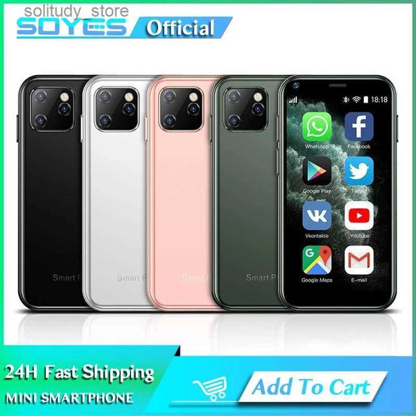 Сотовые телефоны SOYES XS11 Супер Мини-смартфон Android 1 ГБ ОЗУ 8 ГБ ПЗУ 2,5-дюймовый четырехъядерный процессор Google Play Store 3G Симпатичный маленький сотовый телефон Q240312