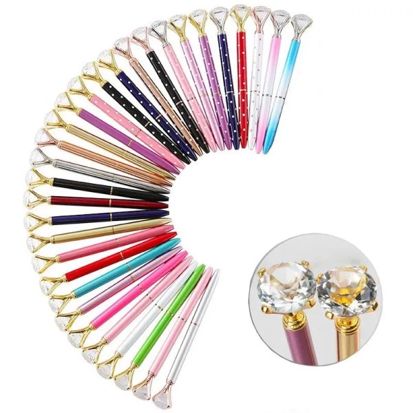 36 bellissime penne a sfera con diamanti colorati, strass, penne in cristallo per matrimoni, regali per donne, colleghi, studenti, forniture per ufficio