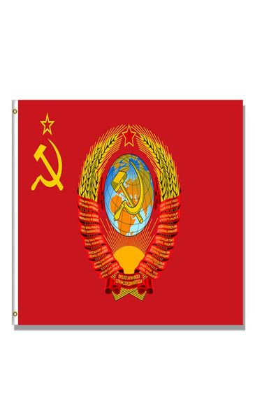 União Soviética CCCP URSS Rússia Bandeira 90x150cm Decoração Alternativa Hip Hop 100D Poliéster Publicidade 3x5ft Banner3531558