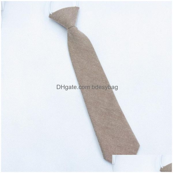 Gravatas 6x29cm cor pura para crianças crianças bebê escola estudantes decoração gravata festa clube acessórios de moda drop entrega dhruf