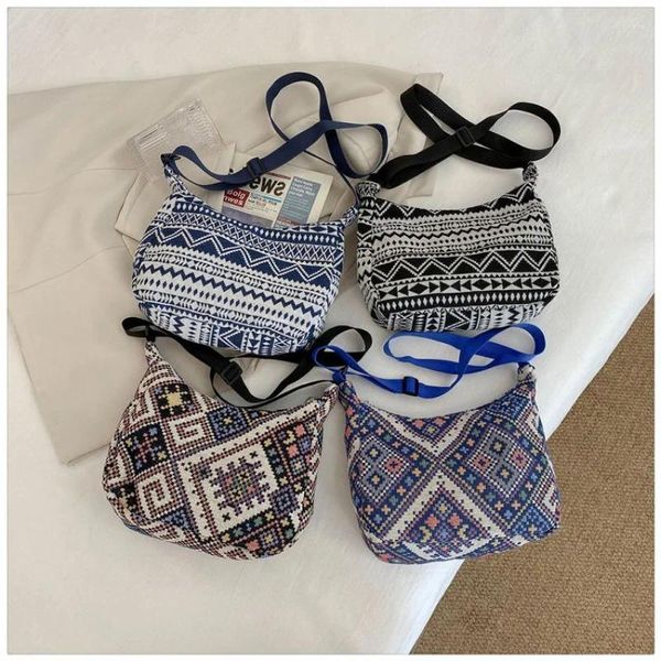 Taille Taschen Mode Frauen Packs 4 Farben Stoff Fanny Pack Reißverschluss Brusttasche Böhmischen Stil Tribal Telefon Gürtel