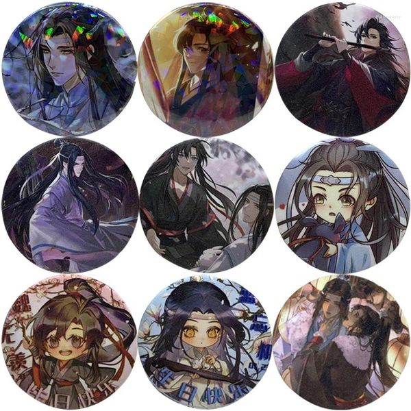 Spille Anime Mo Dao Zu Shi Spilla Pin Cosplay Lan Zhan Weiying Chen Qing Ling Distintivo Accessori per i vestiti Zaino MDZS Regalo gioielli