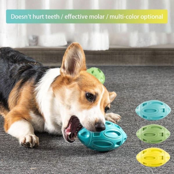 Hund Biss-beständig Zahnen Welpen Sounding Ball Haustier Spielzeug Oral Reinigung Pflege Für Haustiere Kauen Übung Molaren Spielzeug Apparel286e