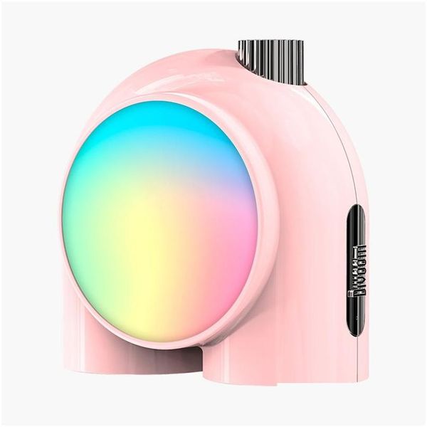 Outros eletrônicos Divoom Planet-9 Lâmpada decorativa de humor com efeitos de luz LED RGB programáveis ​​Atmosfera de néon Controle de música de cabeceira D Otepg