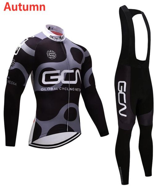 Kit camisa de ciclismo 2020 pro equipe gcn outono manga longa roupas ciclismo menwomen mtb bicicleta roupas bib calças kit ropa ciclismo6304006