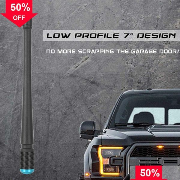 Altri accessori interni Nuova autoradio Antenna di segnale Fm Am per Ford F150 Jeep Wrangler Antenna in gomma da 7 pollici ottimizzata Fm/Am Recep Dhrqw