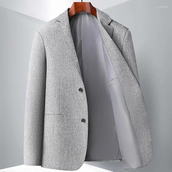 Abiti da uomo 2024 Primavera Estate Autunno Abito di alta qualità Moda Città Affari Tempo libero Tutti i fiammiferi Boutique Giacca Blazer Hombre