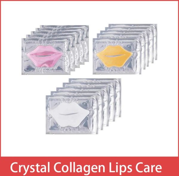 Rosa Weiß Gold Lippenmaske Balsam Pads Feuchtigkeit Essenz Kristall Kollagen Lippen Pflege Patch Pad Gesicht Haut Schönheit Kosmetik1277879