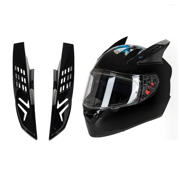 Capacetes de motocicleta Plástico Capacete Orelhas Protetoras Decorativas Elegantes Acessórios de Moto Peças Fortes Entrega Gota Automóveis Moto Othvr