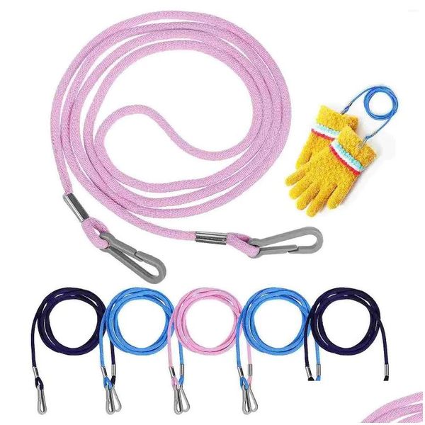 Set da corsa 6 pezzi Guanti per bambini Guanti per cordino Clip per bambini Guanti Cordini in corda Cinghia anti-smarrimento Consegna a goccia Sport all'aperto A Ot1B0