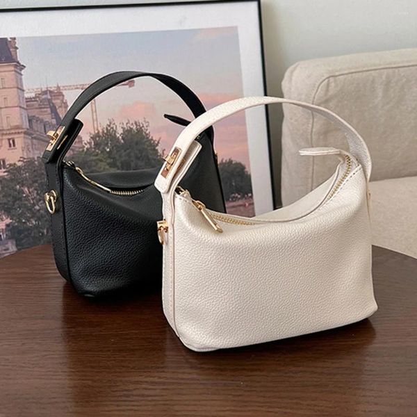 Borse a tracolla Borsa piccola versatile da donna Borsa piccola in PU tinta unita Borse stile chic Borse con manico superiore Sotto le ascelle All-Match