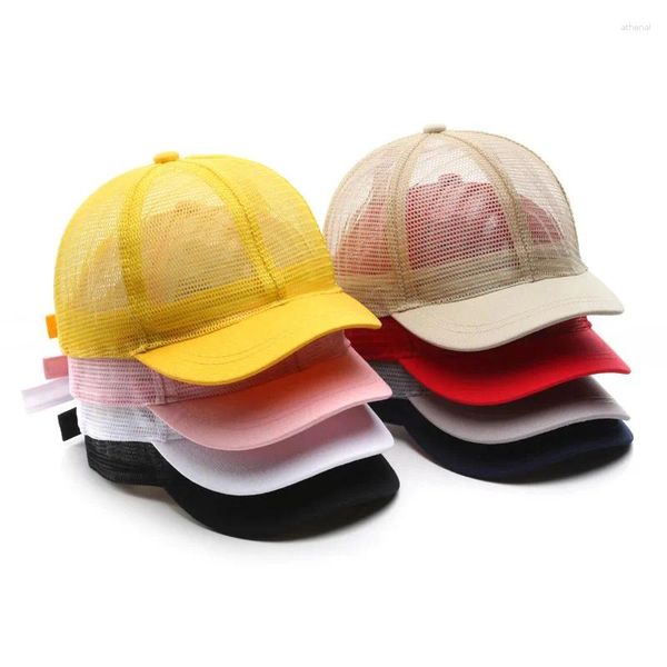 Бейсболка с короткими полями, сетчатая дышащая шляпа от солнца для спорта на открытом воздухе, уличная модная шляпа для женщин, мужчин, мальчиков и девочек Gorras Hombre
