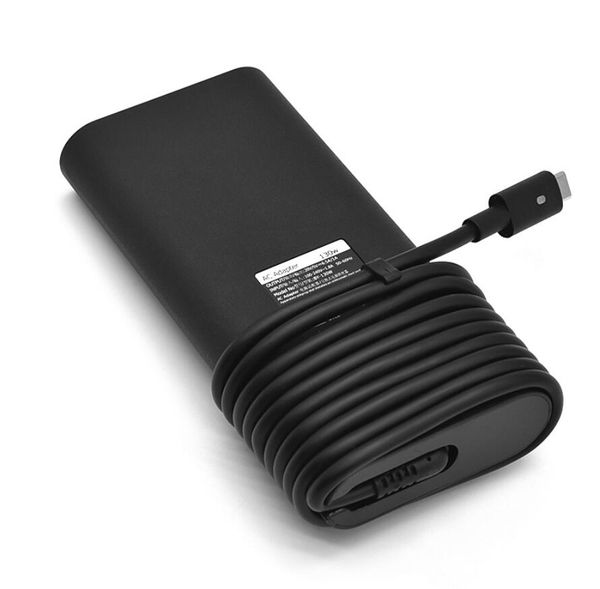 Carregador portátil ac adapter130w 20v 6.5a 65w usb c tipo-c 20v 3.25a carregador de carregamento rápido carregador de bateria de telefone para dell xps e latitude