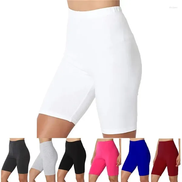 Shorts femininos esportivos casuais cintura alta apertado treino fitness slim skinny bottoms verão sólido sexy elástico leggings roupas esportivas