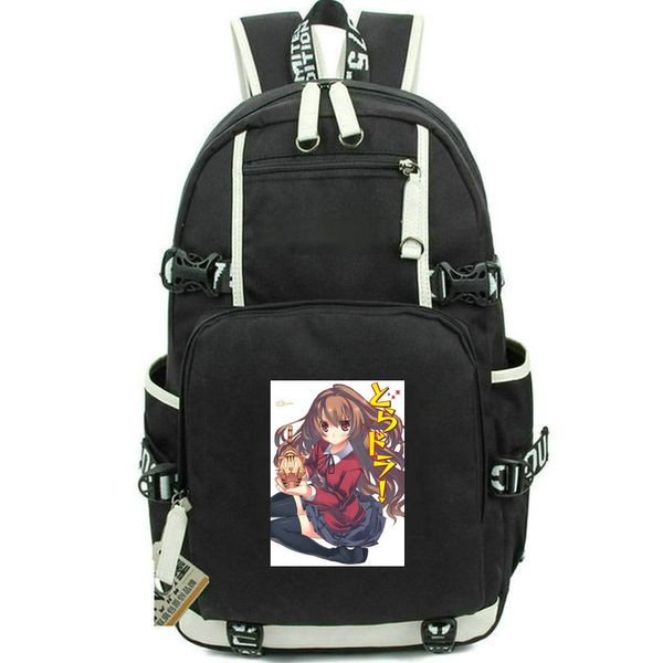 Zaino Aisaka Taiga Zaino Toradora Zaino scuola Tiger Dragon Zaino con stampa cartoon Zaino casual Zaino per computer