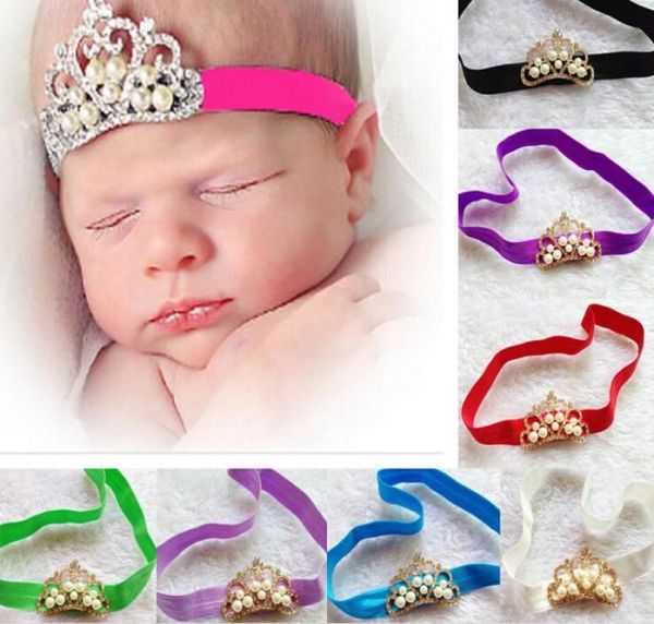 Schöne Perlenkrone Haarschmuck Baby Mädchen Stirnband girl039s Haarband Kopfband Kinder Haarschmuck 10 Stück4931526