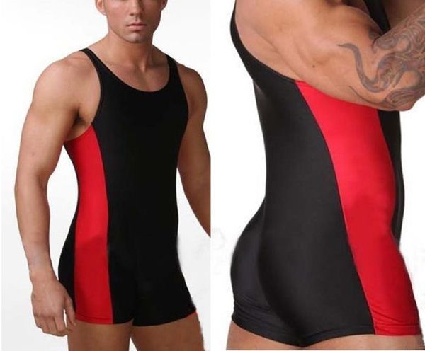 Männer Ganzkörper-Trikots Badeanzug Einteilige Badebekleidung Athletenanzug Fitnessstudio Mann Wrestling Singlet5245446