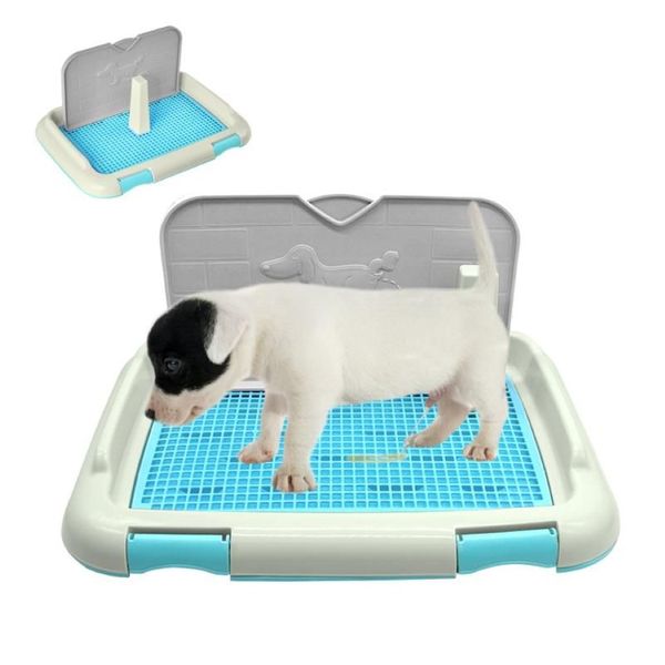 Cão vestuário pet gato treinamento bandeja de toalete esteira interior treliça filhote de cachorro potty bedpan pee pad acessórios para cães pequenos gatos produtos294q