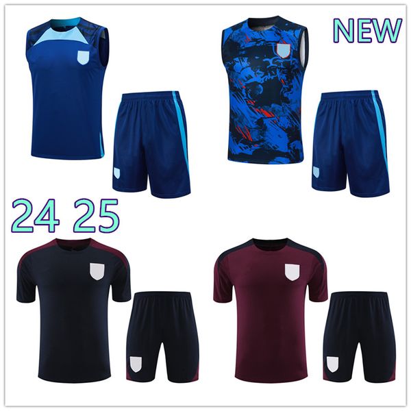 2024 2025 Çocuk Erkekler İngiltere Trailsuit Futbol Jersey Eğitim Takımı Kane Sterling Rashford Sancho Grealish 24 25 Futbol Spor Giyim Seti Üniforma