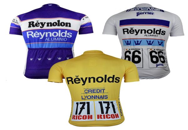 NOVAS roupas de ciclismo MTB equitação corrida pro equipe Reynolds Ciclismo jersey Men manga curta desgaste da bicicleta amarelo azul branco top classic7234032