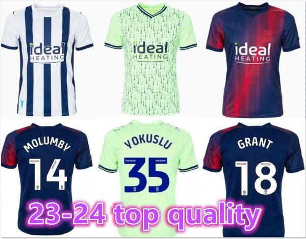 23/24 West Bromwichs Albion Fußballtrikots 23 24 Herren Kinder Heim Auswärts GRANT SWIFT WALLACE YOKUSLU MOLUMBY DIKE Swift Trikot Fußballtrikots Top THAILAND QUALITÄT8899