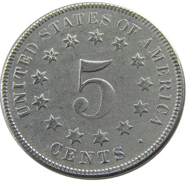 US 1866-1870 Shield Nickel Five Cents Copy Dekorative Münze Heimdekorationszubehör346t