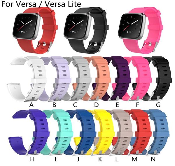 Neue Ankunft Für Fitbit Versa Lite Armband Handgelenk Strap Smart Uhr Band Strap Weiche Armband Ersatz Smartwatch Band SHI2802663